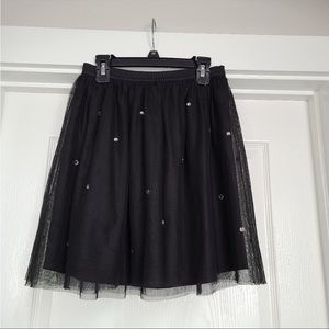 Black Tulle Skirt.
